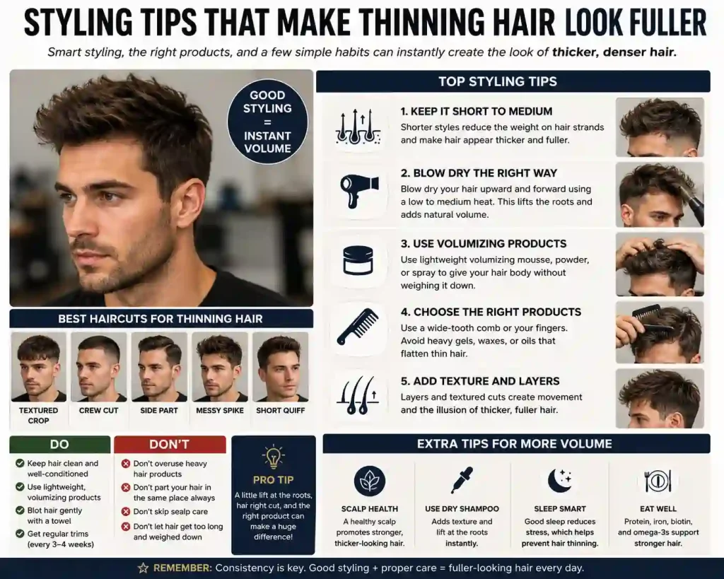 Styling Tips That Make Thinning Hair Look Fuller