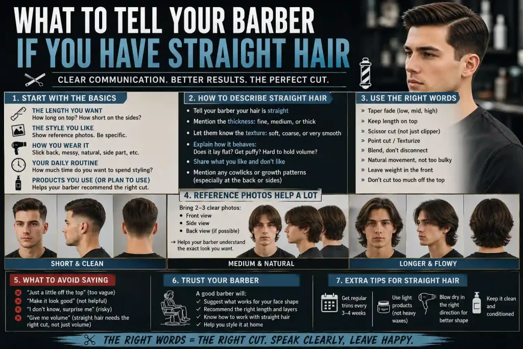 What to Tell Your Barber If You Have Straight Hair