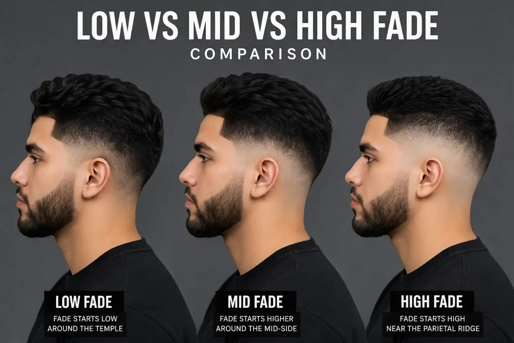 LOW VS MID VS HIGH FADE COMPARISON