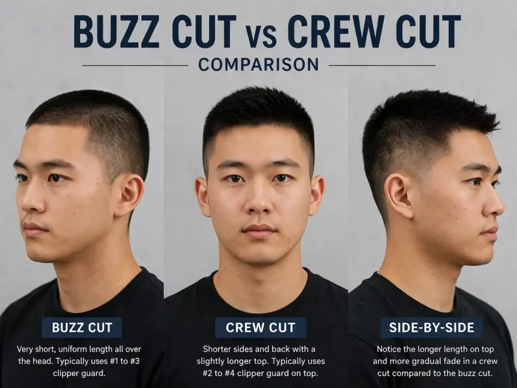 Buzz Cut vs Crew Cut 