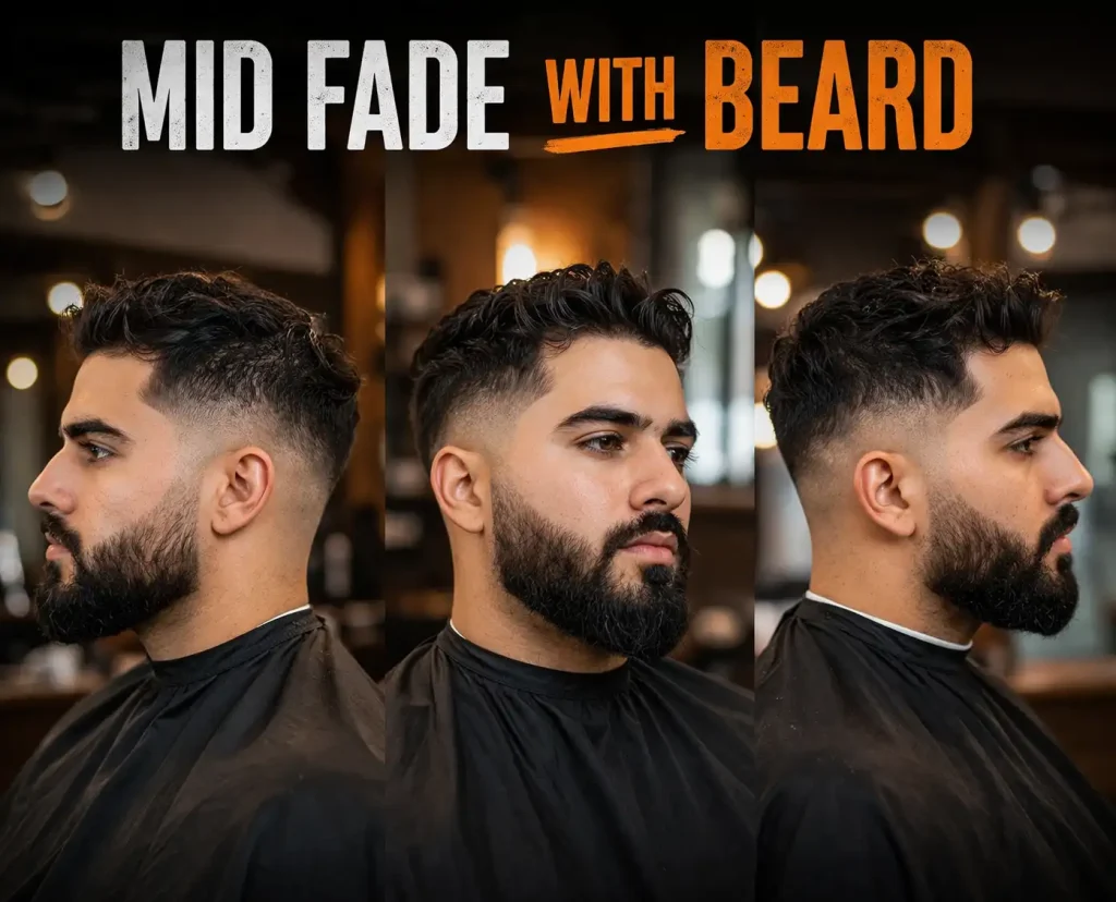 MID FADE WITH BEARD