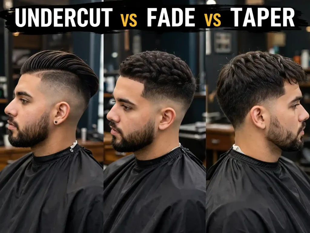 Undercut vs Fade vs Taper: What’s the Real Difference?