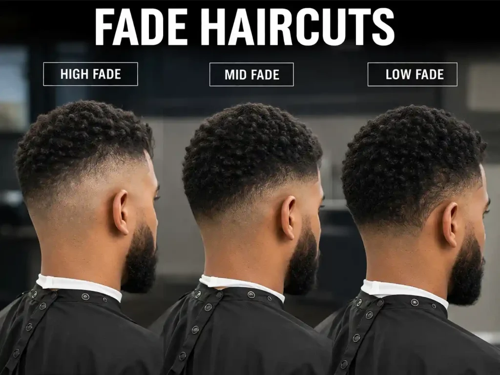 Fade Haircuts (High, Mid, Low)