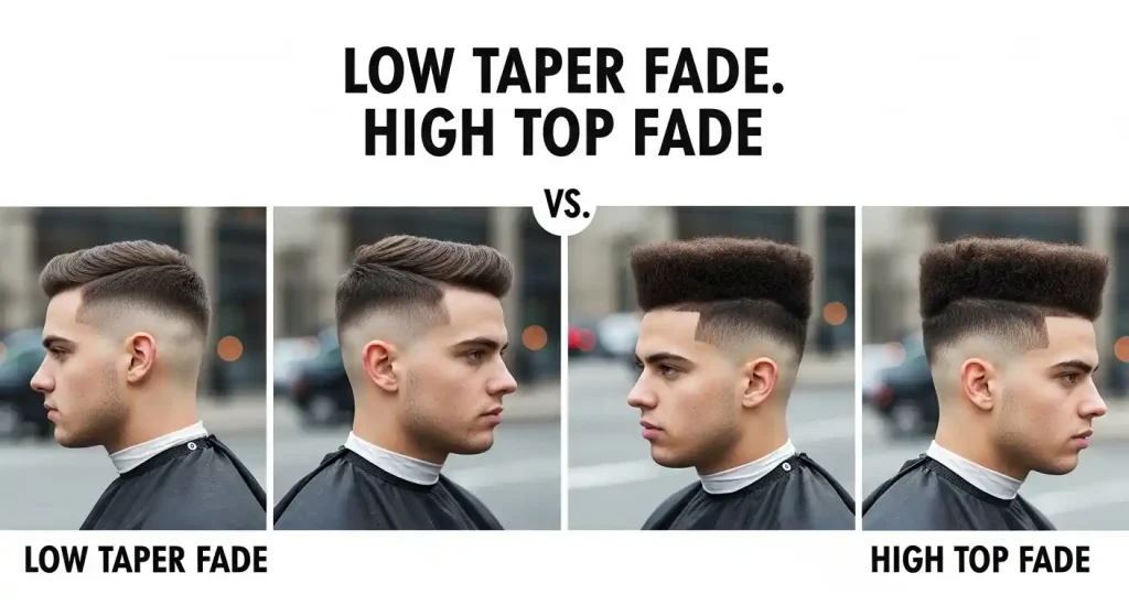 Low Taper Fade Vs High Top Fade