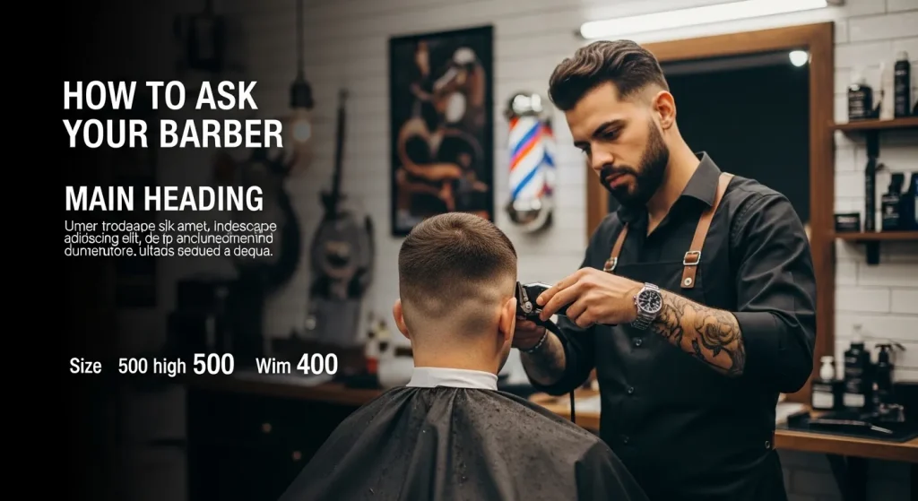 HOW TO ASK YOUR BARBER