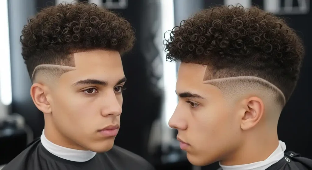 High Top Fade For Curly Hair