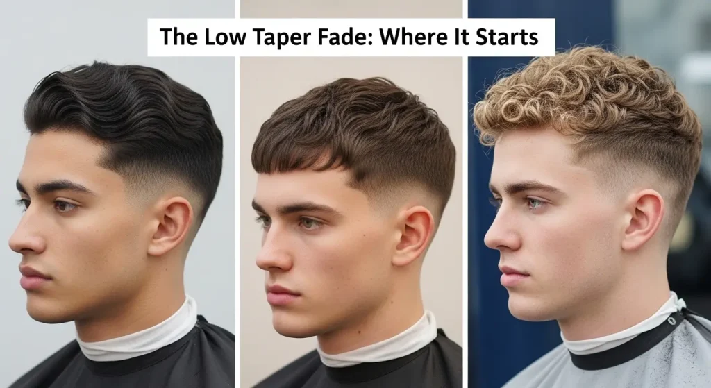 Where the Low Taper Fade Starts on the Head