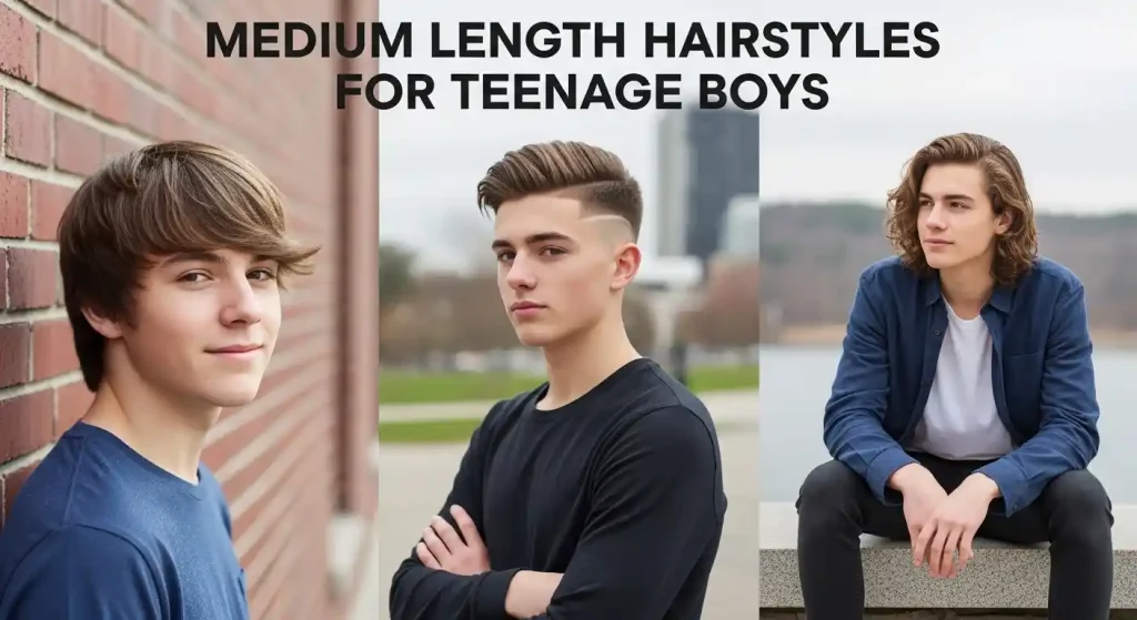 Medium Length Hairstyles for Teenage Boys