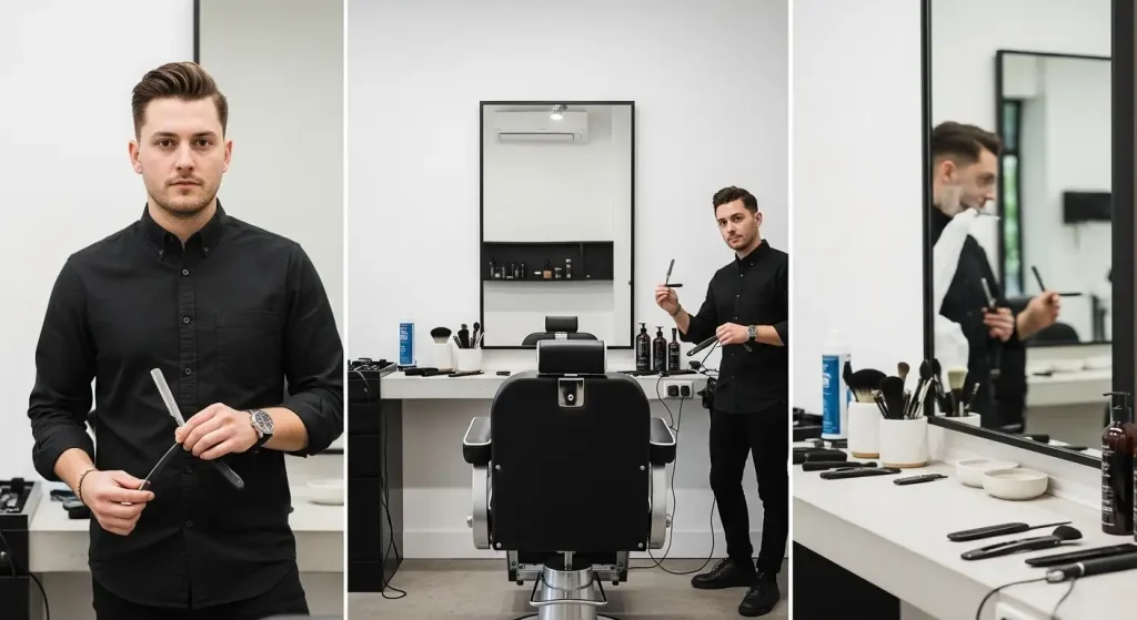 Barber Chairs and Workstations