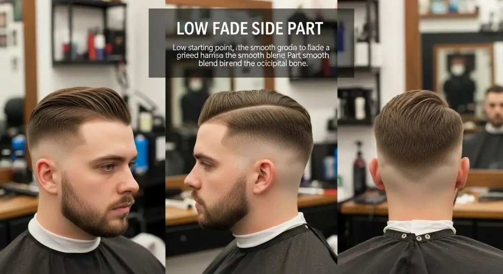 Low Fade Side Part