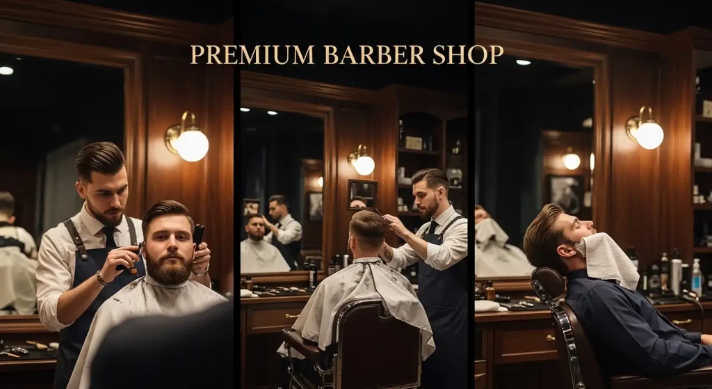 Premium Barber Shop (Luxury Setup)