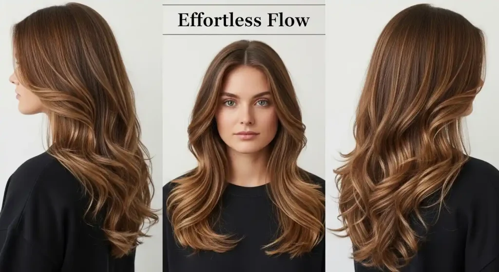 Middle Part Flow Hairstyle
