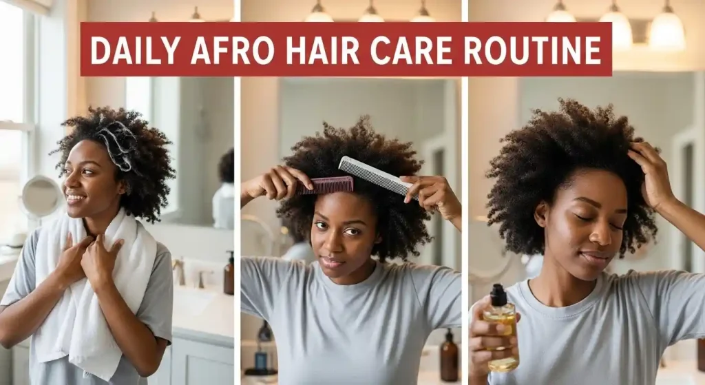 Daily Afro Hair Care Routine
