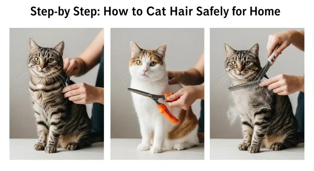 Step-by-Step: How to Cut Cat Hair Safely at Home
