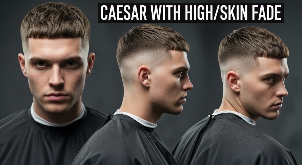 Caesar with High Fade
