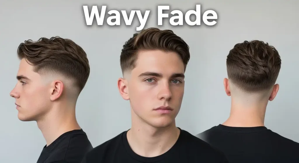 Low Taper Fade with Wavy Hair
