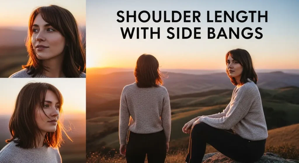 Shoulder Length with Side Bangs