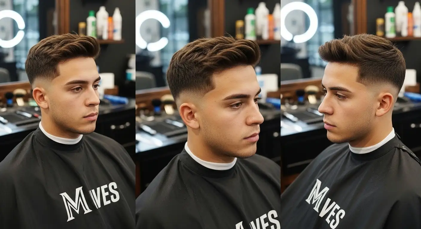 soccer player haircut mid fade textured