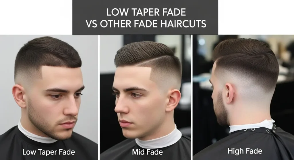 Low Taper Fade vs Other Fade Haircuts
