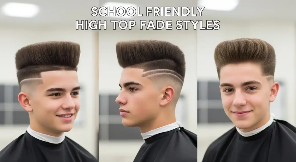 School Friendly High Top Fade Styles