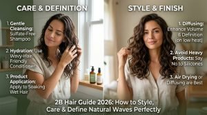 2B Hair Guide 2026: How to Style, Care & Define Natural Waves Perfectly