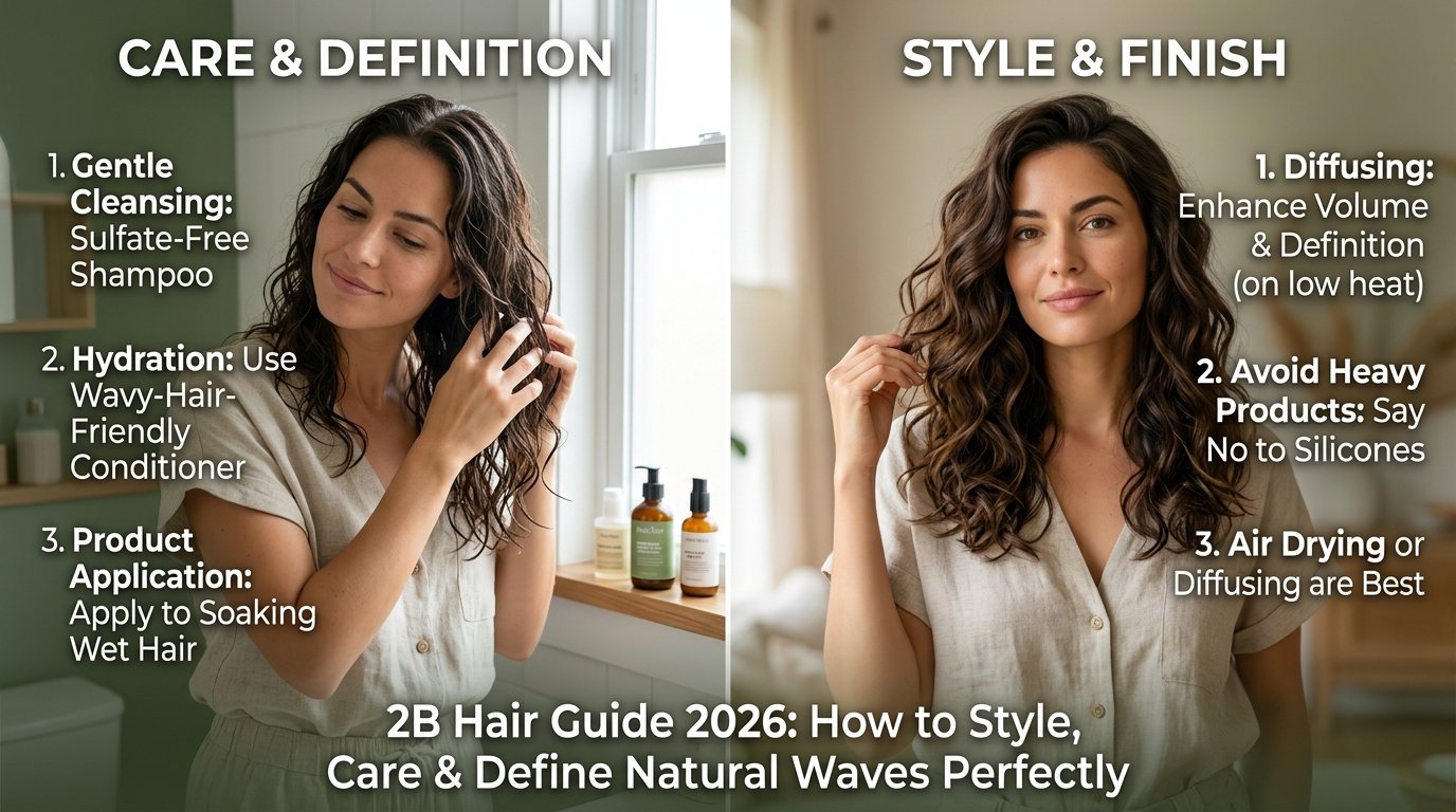 2B Hair Guide 2026: How to Style, Care & Define Natural Waves Perfectly