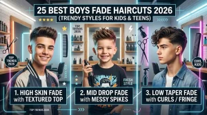25 Best Boys Fade Haircuts 2026 (Trendy Styles for Kids & Teens)