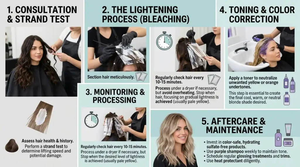 DARK TO BLONDE TRANSFORMATION GUIDE