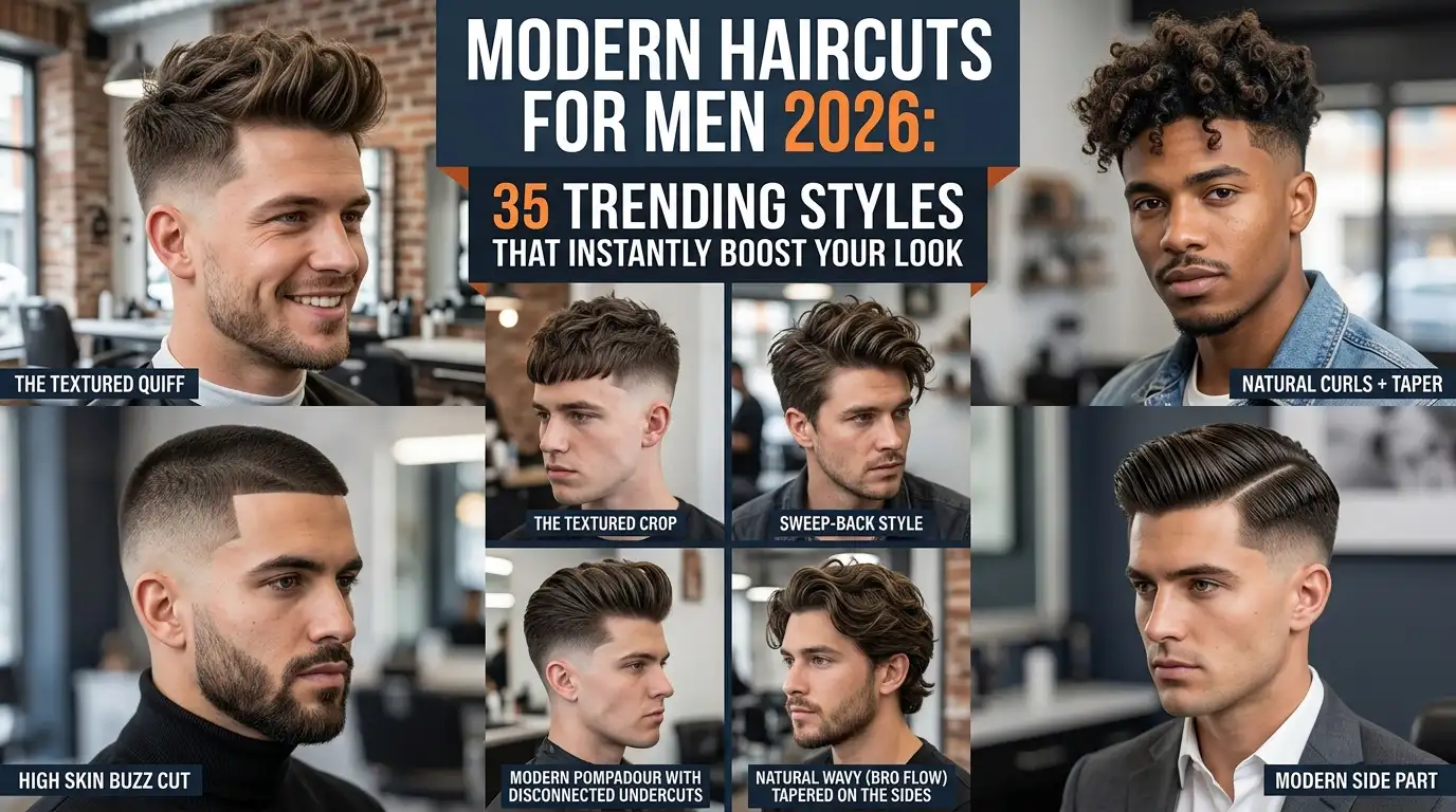 Modern Haircuts for Men 2026: 35 Trending Styles That Instantly Boost Your Look