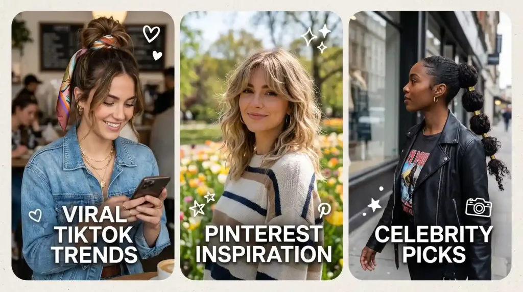 Viral TikTok, Pinterest & Celebrity Hairstyles