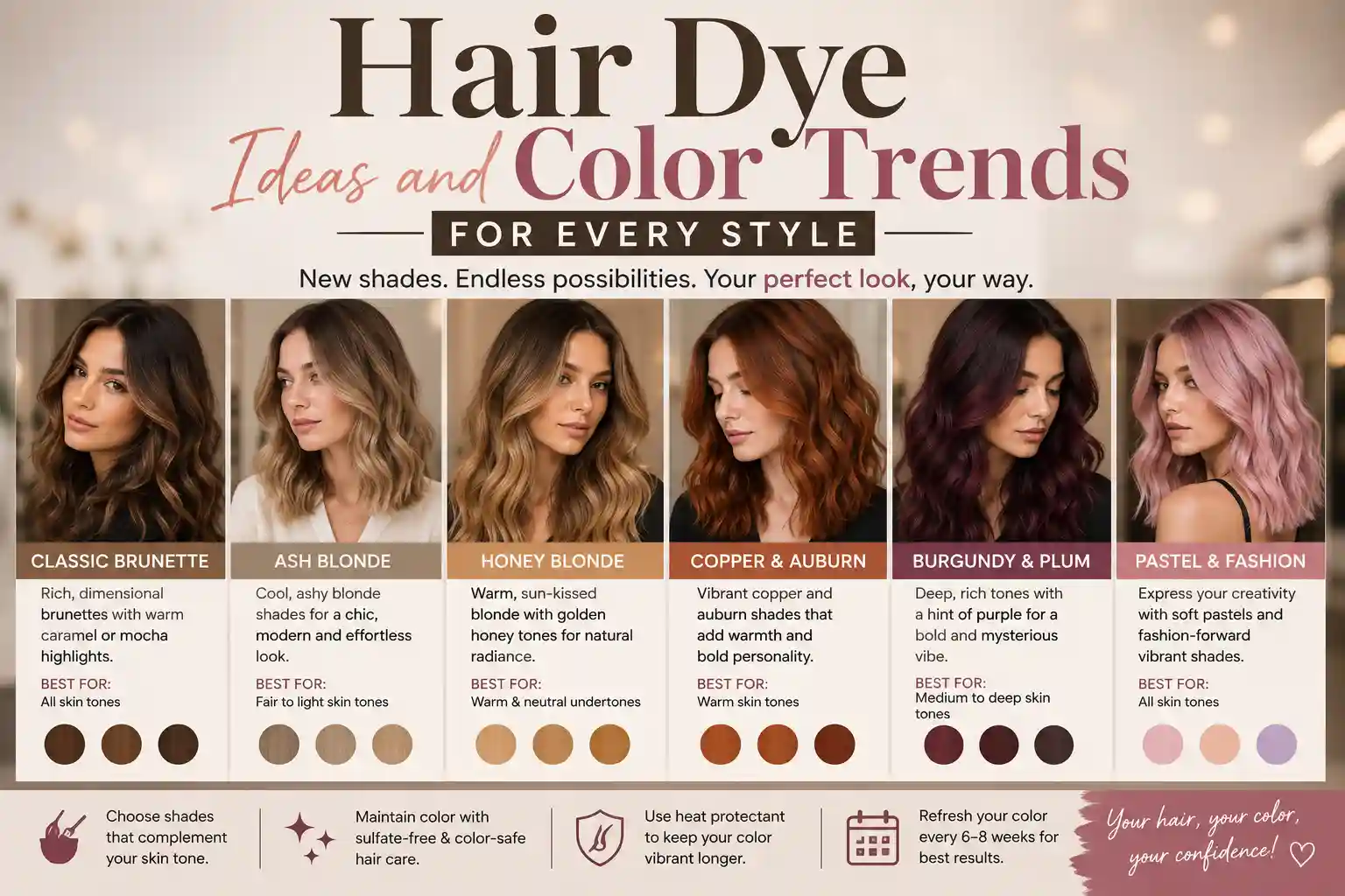 Hair Dye Ideas and Color Trends for Every Style