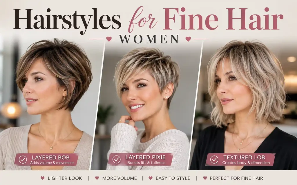Hairstyles for Fine Hair Women