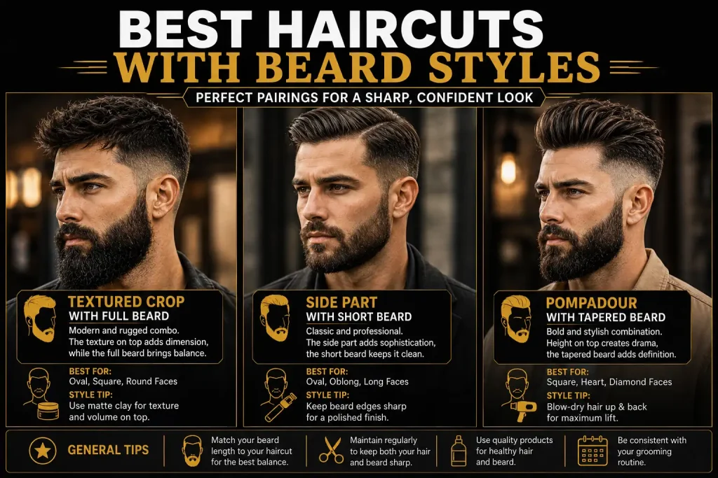 Best Haircuts With Beard Styles