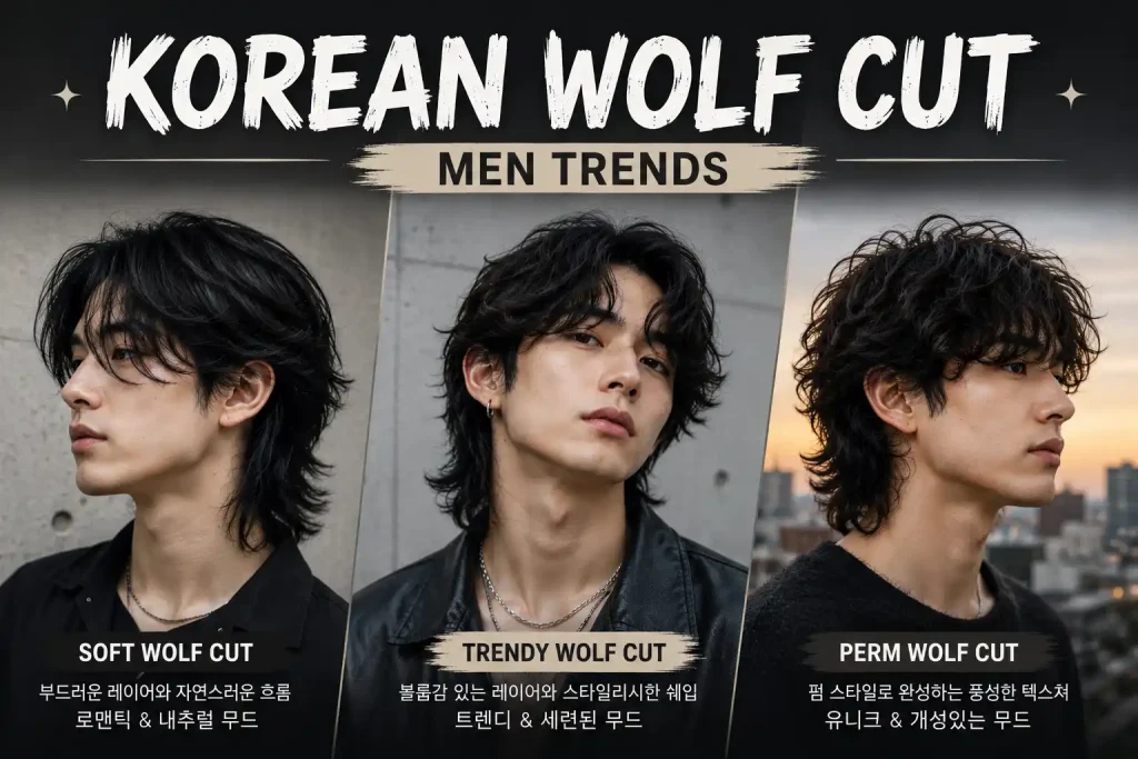 Korean Wolf Cut Men Trends