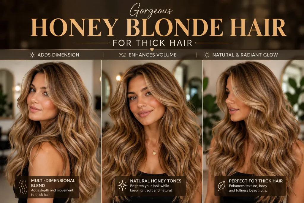 Honey Blonde Hair for Thick Hair