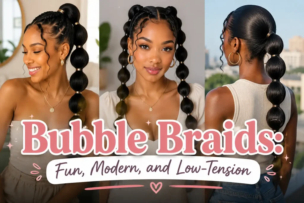 Bubble Braids: Fun, Modern, and Low-Tension