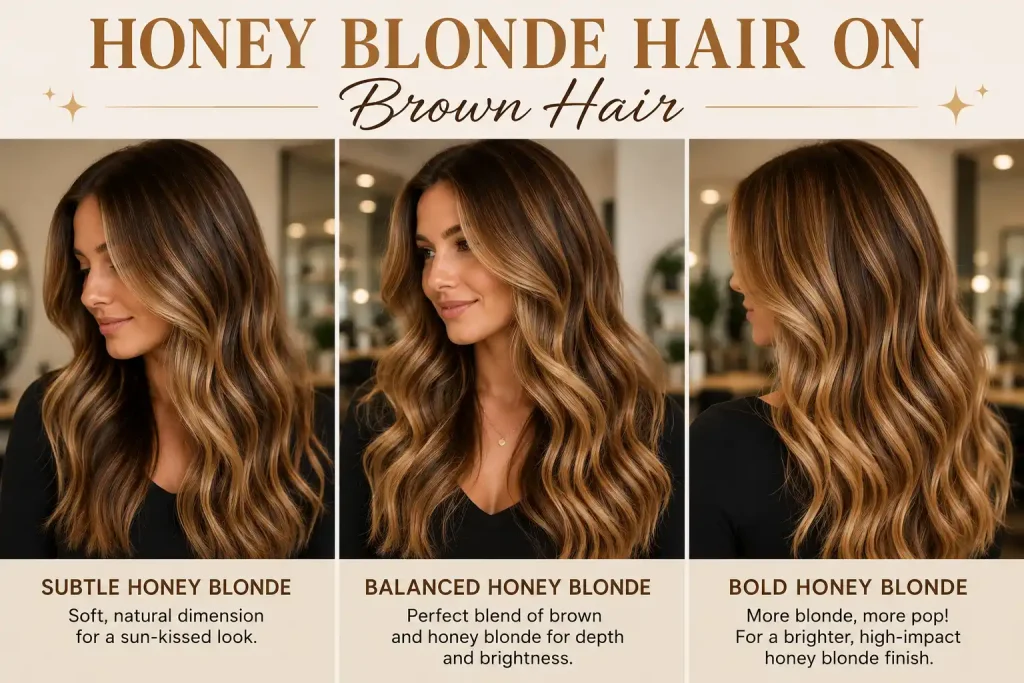 Honey Blonde Hair on Brown Hair