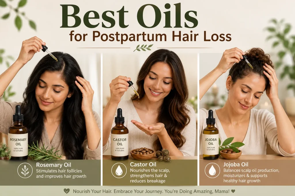 Best Oils for Postpartum Hair Loss