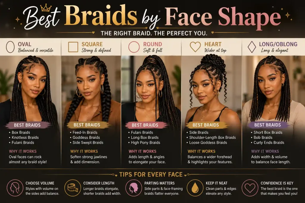 Best Braids by Face Shape