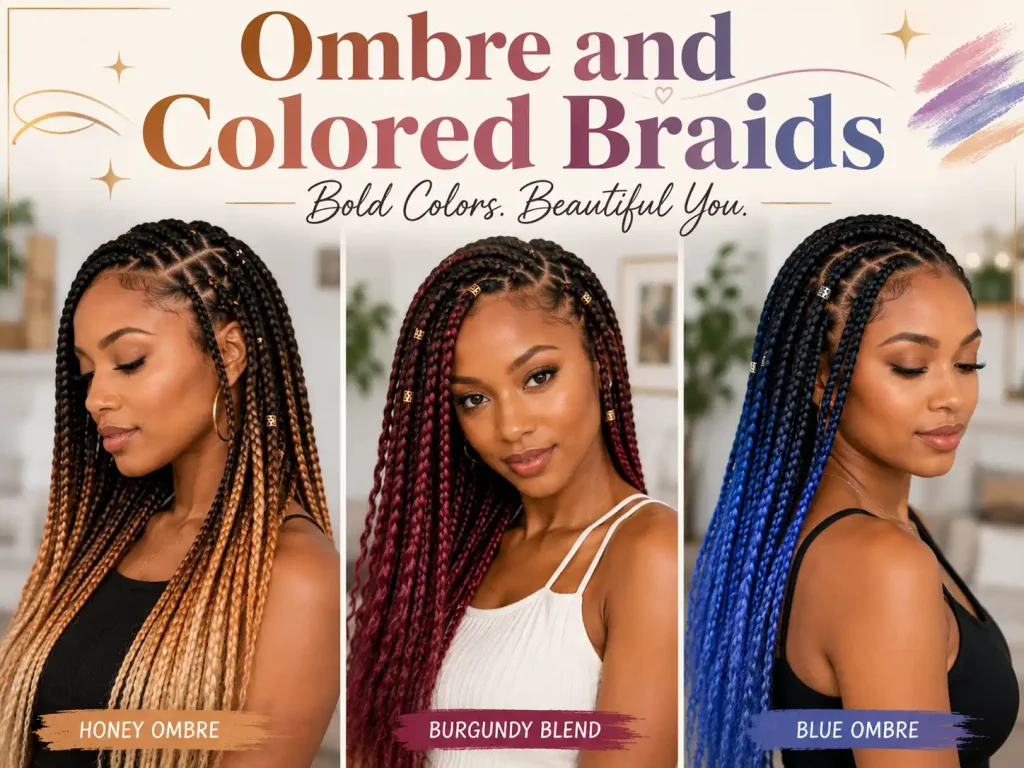 Ombre and Colored Braids
