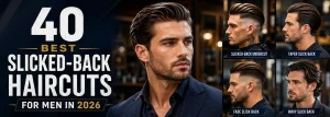 40 Best Slicked-Back Haircuts for Men in 2026