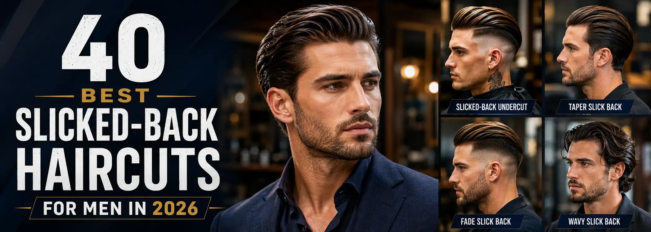 40 Best Slicked-Back Haircuts for Men in 2026