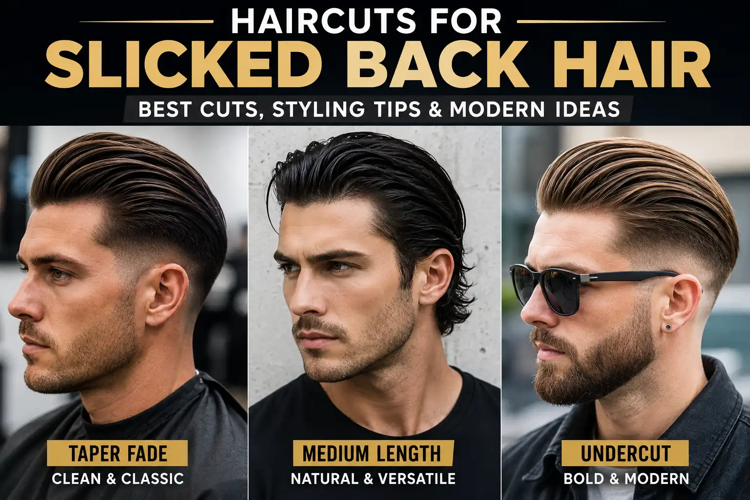 Haircuts for Slicked Back Hair: Best Modern Cuts for a Clean, Sharp Look