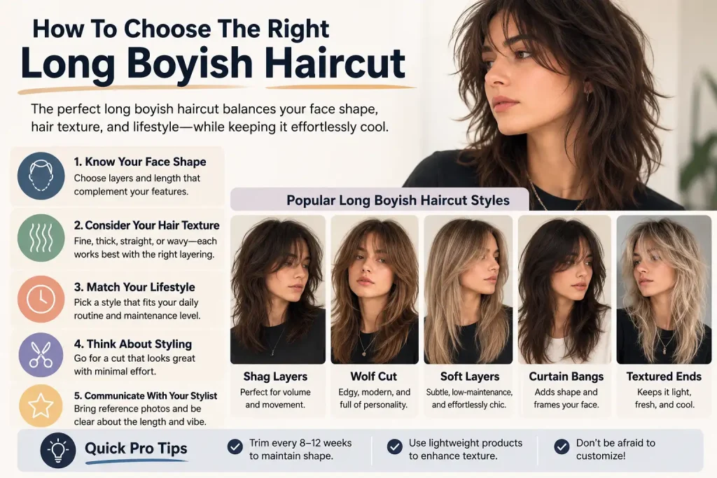 How To Choose The Right Long Boyish Haircut
